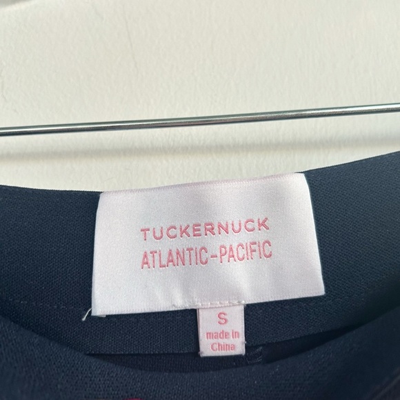 TUCKERNUCK X ATLANTIC-PACIFIC Navy Penny Kick Flare Pant Size small - Picture 4 of 5